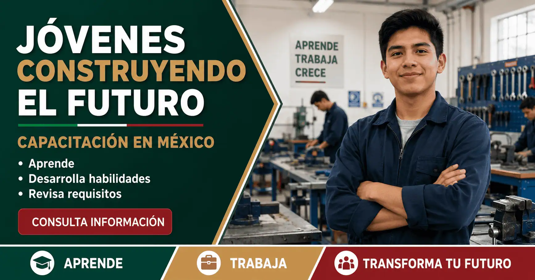 Jóvenes Construyendo el Futuro: capacitación laboral en México
