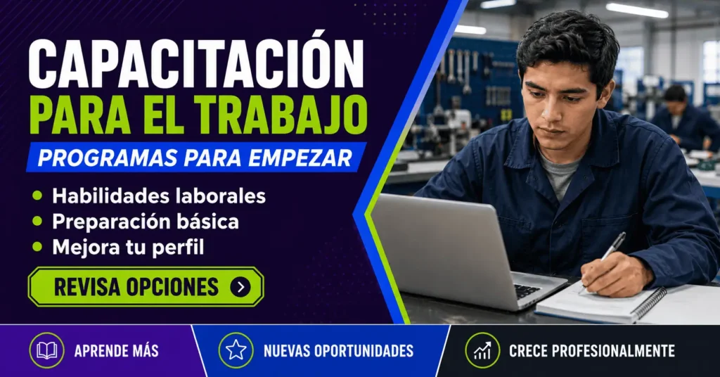 Capacitación para el trabajo en México: programas útiles para empezar