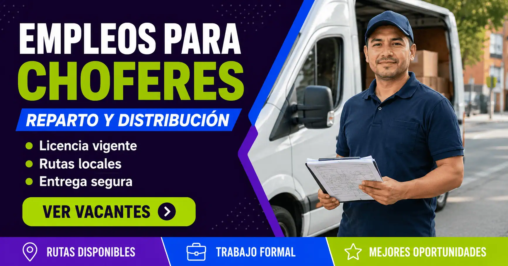 Empleos para choferes en México: reparto, traslado y distribución