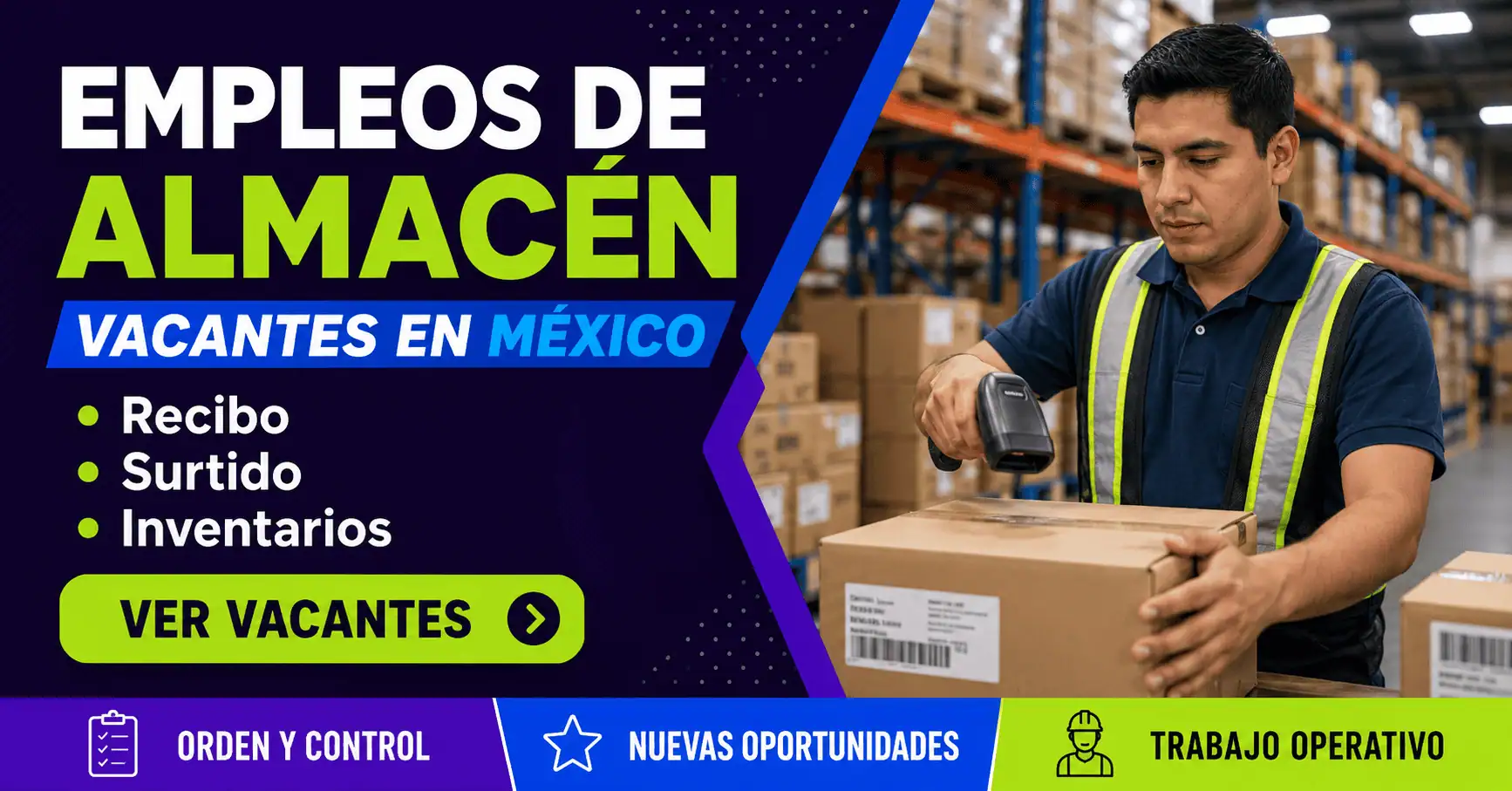 Empleos de almacén en México: recibo, surtido e inventarios