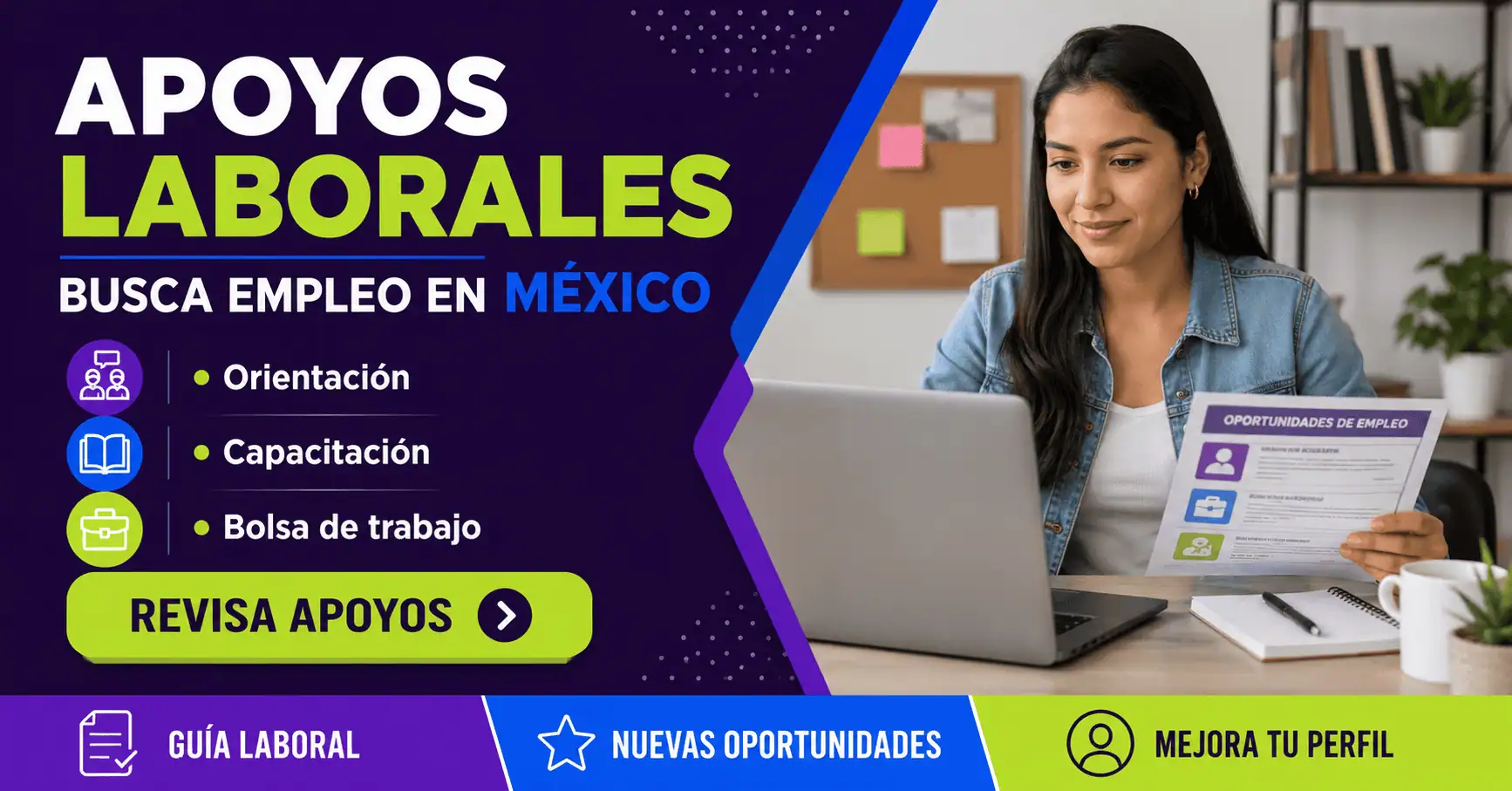 Apoyos laborales en México: guía para personas que buscan empleo