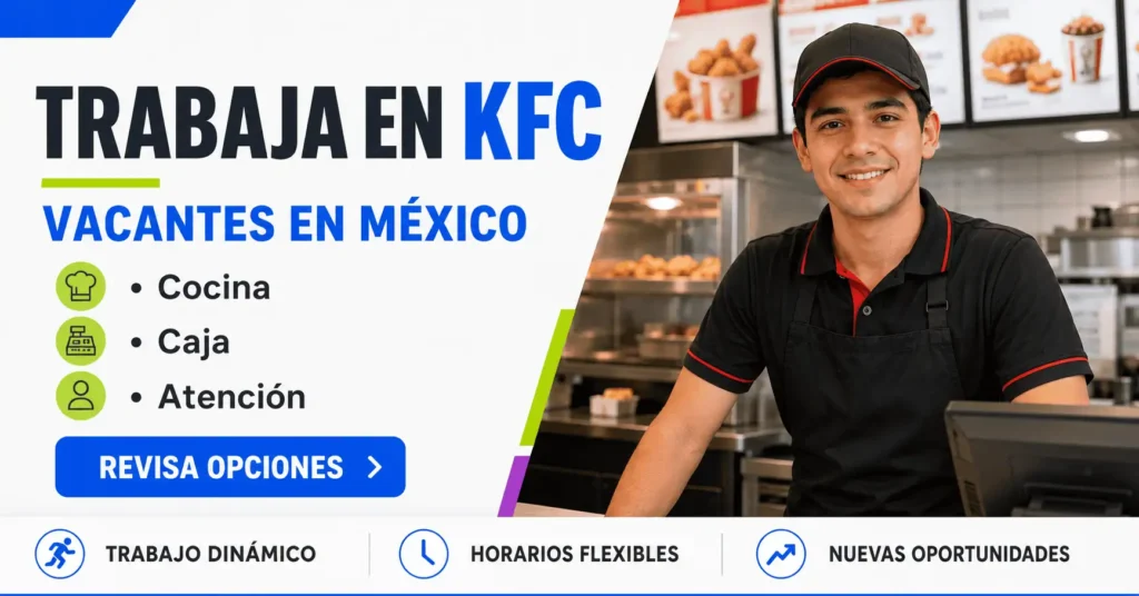 Trabajar en KFC México: cocina, caja y atención al cliente
