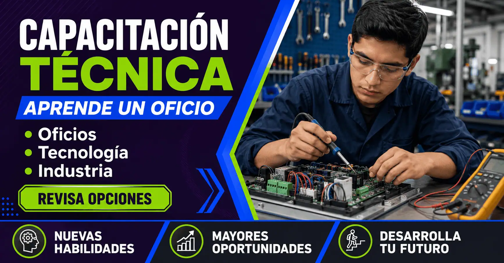 Capacitación técnica en México: opciones para aprender un oficio